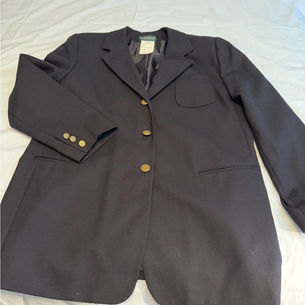 Harve Benard Black Blazer with Gold Buttons